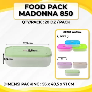 Food Pack Madonna 850 (Set with Lid)