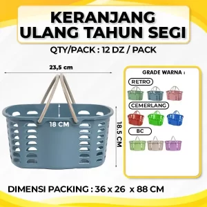 Keranjang Ulang Tahun Segi