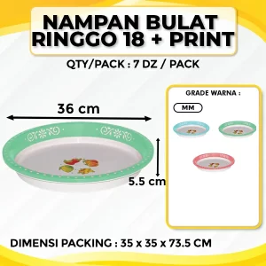 Nampan Bulat Ringgo 18