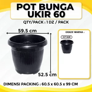 Pot Bunga Ukir 60