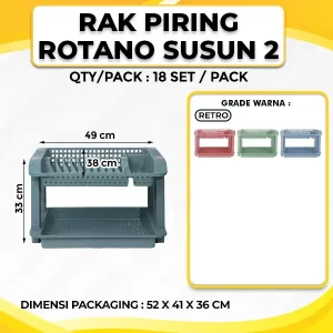 Rak Piring Rotano Susun 2