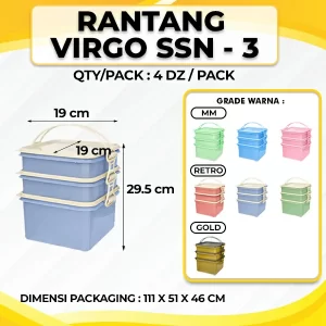 3 Stack Virgo Food Container