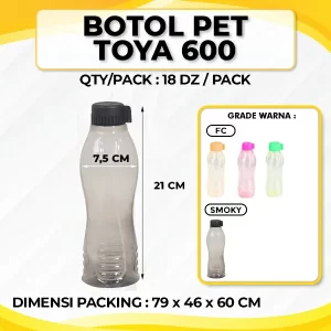 Botol PET Toya 600