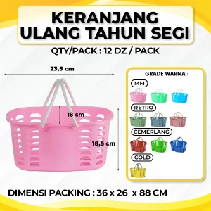 Keranjang Ulang Tahun Segi