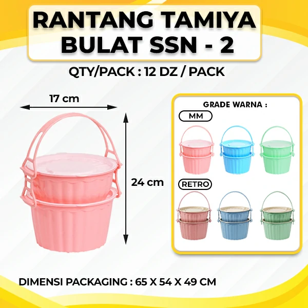 Rantang Tamiya Bulat Susun 2