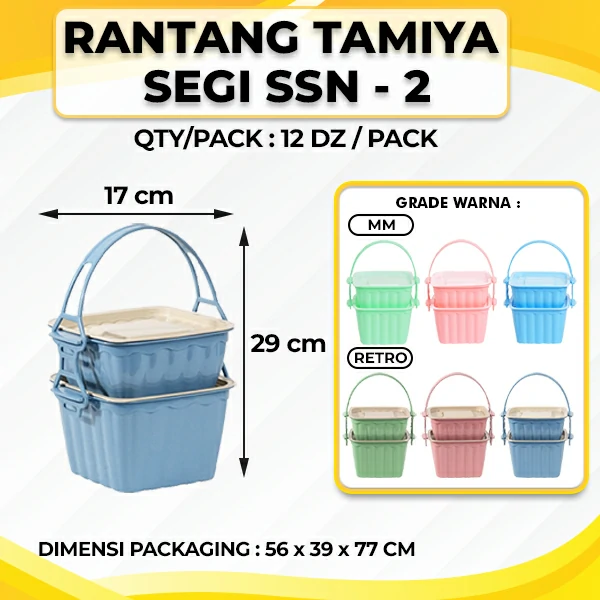 Rantang Tamiya Segi Susun 2