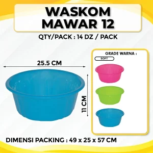 Waskom Mawar 12