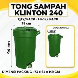 tong sampah roda