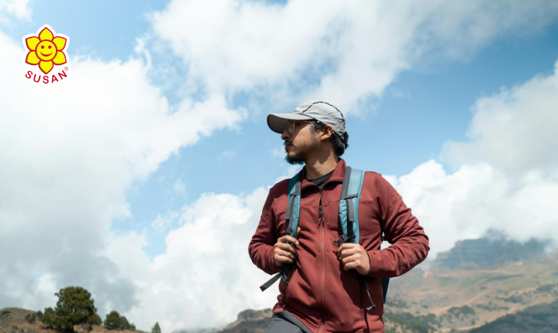 topi perlengkapan mendaki