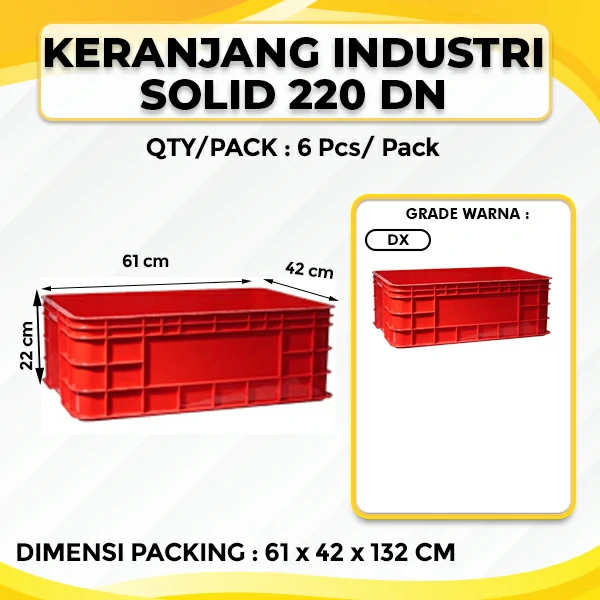 Keranjang Industri Solid 220 DN