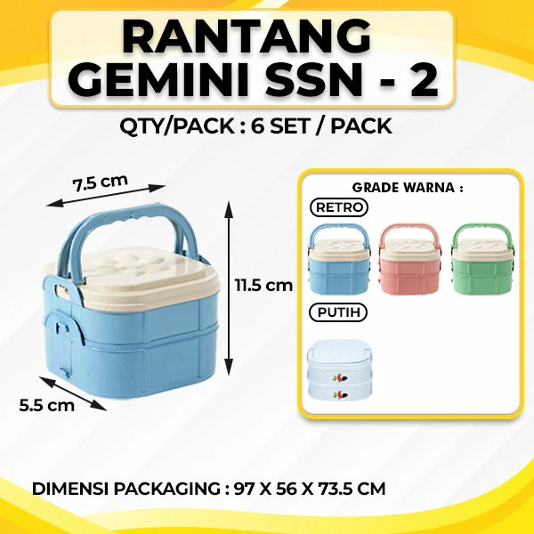 Rantang Gemini Susun 2